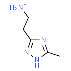 ChemSpider 2D Image | 2-(5-Methyl-1H-1,2,4-triazol-3-yl)ethanaminium | C5H11N4