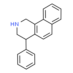 ChemSpider 2D Image | 4-Phenyl-1,2,3,4-tetrahydrobenzo[h]isoquinoline | C19H17N