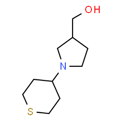 ChemSpider 2D Image | [1-(Tetrahydro-2H-thiopyran-4-yl)-3-pyrrolidinyl]methanol | C10H19NOS