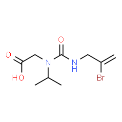 ChemSpider 2D Image | N-[(2-Bromo-2-propen-1-yl)carbamoyl]-N-isopropylglycine | C9H15BrN2O3
