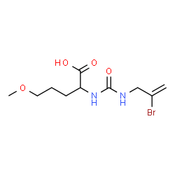 ChemSpider 2D Image | N-[(2-Bromo-2-propen-1-yl)carbamoyl]-5-methoxynorvaline | C10H17BrN2O4