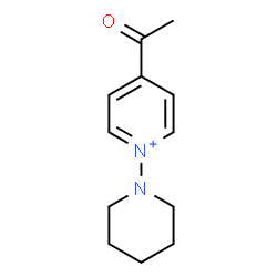ChemSpider 2D Image | 4-Acetyl-1-(1-piperidinyl)pyridinium | C12H17N2O