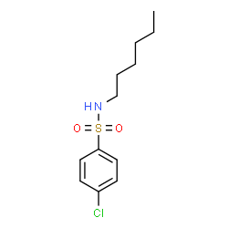 ChemSpider 2D Image | 4-Chloro-N-hexylbenzenesulfonamide | C12H18ClNO2S