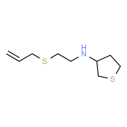 ChemSpider 2D Image | N-[2-(Allylsulfanyl)ethyl]tetrahydro-3-thiophenamine | C9H17NS2