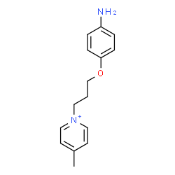 ChemSpider 2D Image | 1-[3-(4-Aminophenoxy)propyl]-4-methylpyridinium | C15H19N2O