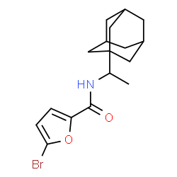 ChemSpider 2D Image | N-[1-(Adamantan-1-yl)ethyl]-5-bromo-2-furamide | C17H22BrNO2