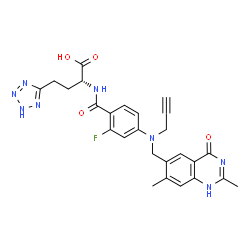 ChemSpider 2D Image | (R)-plevitrexed | C26H25FN8O4