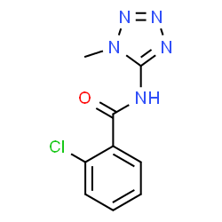 ChemSpider 2D Image | 2-Chloro-N-(1-methyl-1H-tetrazol-5-yl)benzamide | C9H8ClN5O