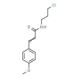 ChemSpider 2D Image | N-(3-Chloropropyl)-3-(4-methoxyphenyl)acrylamide | C13H16ClNO2