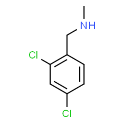 ChemSpider 2D Image | (2,4-Dichlorobenzyl)methylamine | C8H9Cl2N