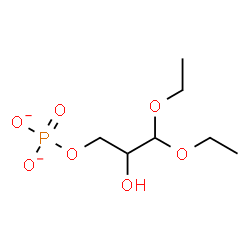 ChemSpider 2D Image | 3,3-Diethoxy-2-hydroxypropyl phosphate | C7H15O7P