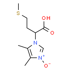 ChemSpider 2D Image | 2-(4,5-Dimethyl-3-oxido-1H-imidazol-1-yl)-4-(methylsulfanyl)butanoic acid | C10H16N2O3S