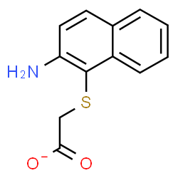 ChemSpider 2D Image | [(2-Amino-1-naphthyl)sulfanyl]acetate | C12H10NO2S
