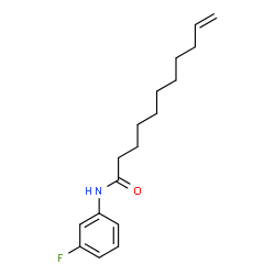 ChemSpider 2D Image | N-(3-Fluorophenyl)-10-undecenamide | C17H24FNO