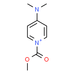 ChemSpider 2D Image | 4-(Dimethylamino)-1-(methoxycarbonyl)pyridinium | C9H13N2O2