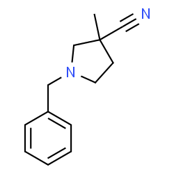 ChemSpider 2D Image | 1-Benzyl-3-methyl-3-pyrrolidinecarbonitrile | C13H16N2