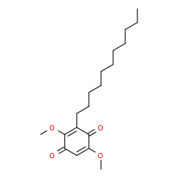 ChemSpider 2D Image | 2,5-Dimethoxy-3-undecyl-1,4-benzoquinone | C19H30O4