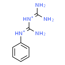 ChemSpider 2D Image | Diamino-N-[(E)-amino(phenyliminio)methyl]methaniminium | C8H13N5