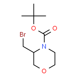 ChemSpider 2D Image | 2-Methyl-2-propanyl 3-(bromomethyl)-4-morpholinecarboxylate | C10H18BrNO3