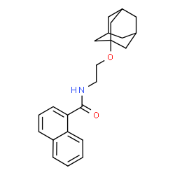 ChemSpider 2D Image | N-[2-(Adamantan-1-yloxy)ethyl]-1-naphthamide | C23H27NO2