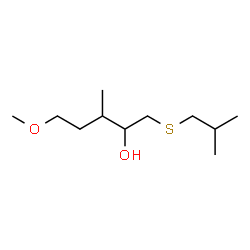 ChemSpider 2D Image | 2,3-Dideoxy-5-S-isobutyl-3-methyl-1-O-methyl-5-thiopentitol | C11H24O2S