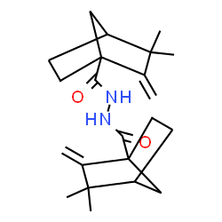 ChemSpider 2D Image | N'-[(3,3-Dimethyl-2-methylenebicyclo[2.2.1]hept-1-yl)carbonyl]-3,3-dimethyl-2-methylenebicyclo[2.2.1]heptane-1-carbohydrazide | C22H32N2O2