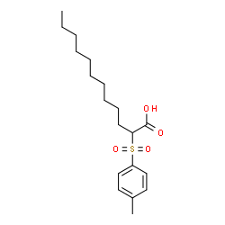 ChemSpider 2D Image | 2-[(4-Methylphenyl)sulfonyl]dodecanoic acid | C19H30O4S