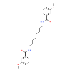 ChemSpider 2D Image | N,N'-1,8-Octanediylbis(3-methoxybenzamide) | C24H32N2O4