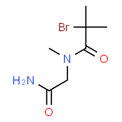 ChemSpider 2D Image | N-(2-Amino-2-oxoethyl)-2-bromo-N,2-dimethylpropanamide | C7H13BrN2O2