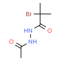 ChemSpider 2D Image | N'-Acetyl-2-bromo-2-methylpropanehydrazide | C6H11BrN2O2