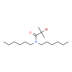 ChemSpider 2D Image | 2-Bromo-N,N-dihexyl-2-methylpropanamide | C16H32BrNO