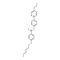 ChemSpider 2D Image | 4-(5-Propyl-2-pyridinyl)phenyl 4-(hexyloxy)benzoate | C27H31NO3