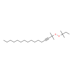 ChemSpider 2D Image | 2-Methyl-2-[(2-methyl-2-butanyl)peroxy]-3-hexadecyne | C22H42O2