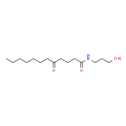 ChemSpider 2D Image | N-(3-Hydroxypropyl)-5-oxododecanamide | C15H29NO3