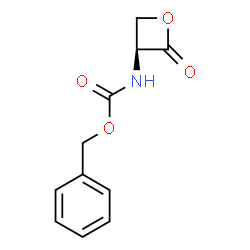 ChemSpider 2D Image | (S)-N-Cbz-3-aminooxetan-2-one | C11H11NO4