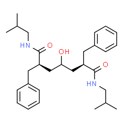 ChemSpider 2D Image | (2R,6R)-2,6-Dibenzyl-4-hydroxy-N,N'-diisobutylheptanediamide | C29H42N2O3