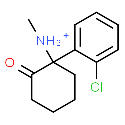 ChemSpider 2D Image | 1-(2-Chlorophenyl)-N-methyl-2-oxocyclohexanaminium | C13H17ClNO