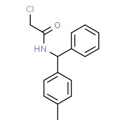 ChemSpider 2D Image | 2-Chloro-N-[(4-methylphenyl)(phenyl)methyl]acetamide | C16H16ClNO
