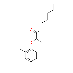 ChemSpider 2D Image | 2-(4-Chloro-2-methylphenoxy)-N-pentylpropanamide | C15H22ClNO2