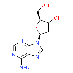 ChemSpider 2D Image | 2'-Deoxy-β-L-adenosine | C10H13N5O3