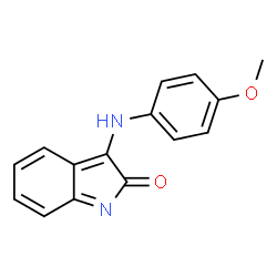 ChemSpider 2D Image | 3-[(4-methoxyphenyl)imino]indolin-2-one | C15H12N2O2