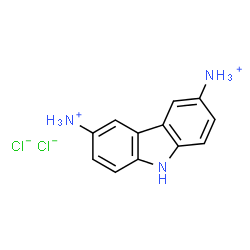 ChemSpider 2D Image | 9H-Carbazole-3,6-diaminium dichloride | C12H13Cl2N3