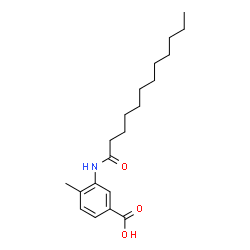 ChemSpider 2D Image | 3-(Dodecanoylamino)-4-methylbenzoic acid | C20H31NO3