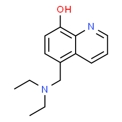 ChemSpider 2D Image | 5-((Diethylamino)methyl)quinolin-8-ol | C14H18N2O