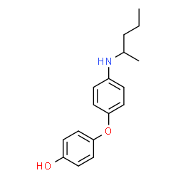 ChemSpider 2D Image | 4-[4-(2-Pentanylamino)phenoxy]phenol | C17H21NO2