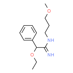 ChemSpider 2D Image | 2-Ethoxy-N-(3-methoxypropyl)-2-phenylethanimidamide | C14H22N2O2