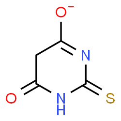ChemSpider 2D Image | 6-Oxo-2-thioxo-1,2,5,6-tetrahydro-4-pyrimidinolate | C4H3N2O2S