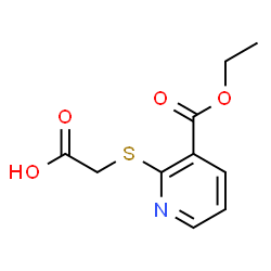 ChemSpider 2D Image | {[3-(Ethoxycarbonyl)-2-pyridinyl]sulfanyl}acetic acid | C10H11NO4S