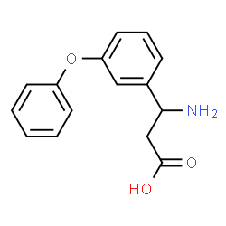 ChemSpider 2D Image | 3-Amino-3-(3-phenoxyphenyl)propanoic acid | C15H15NO3