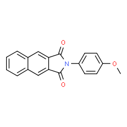 ChemSpider 2D Image | 2-(4-methoxyphenyl)benzo[f]isoindole-1,3-dione | C19H13NO3